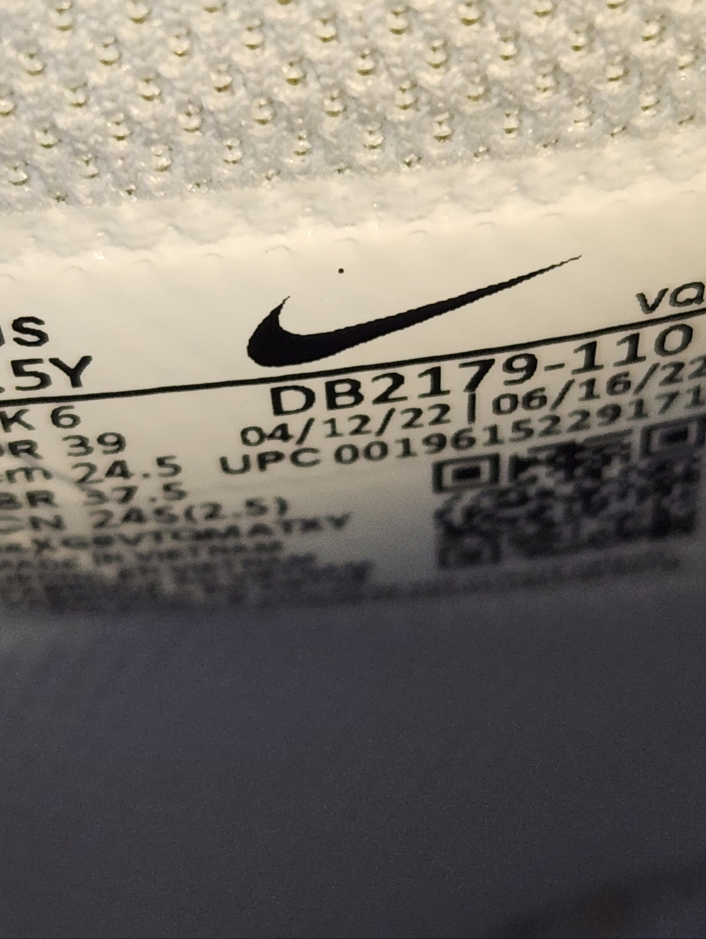 Nike Dunk High Aluminum 'Football Grey / Black' DB2179-110 GS Size Boys 6.5 Y - Picture 10 of 10